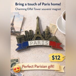 Paris Magnet Souvenir Eiffel Tower Great Gift Nostalgic